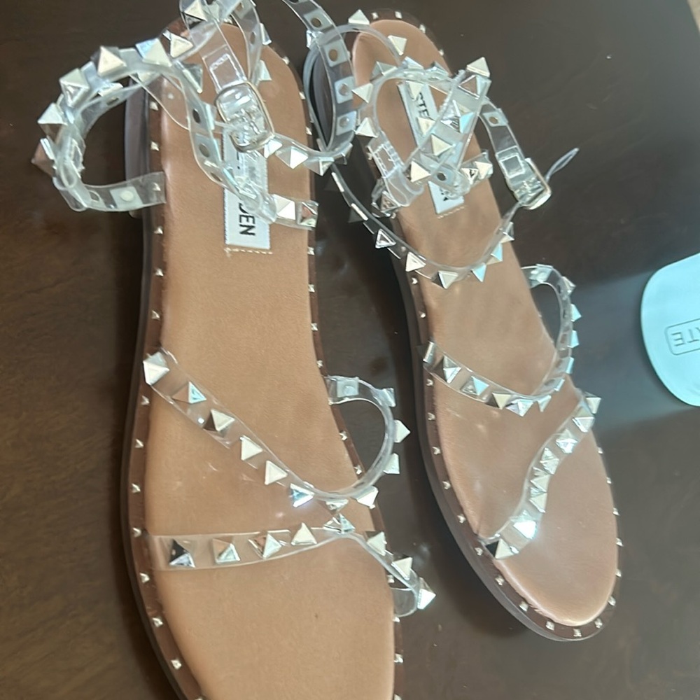 Steve Madden Travel Clear Sandals